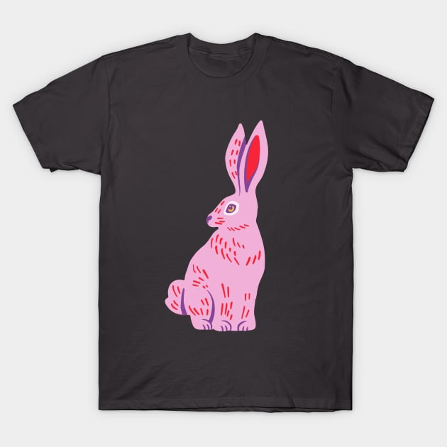 Pink Rabbit T-Shirt by Caring is Cool